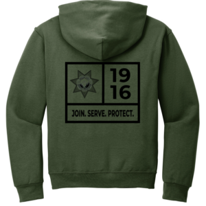 1916 Hoodie Green/Brown
