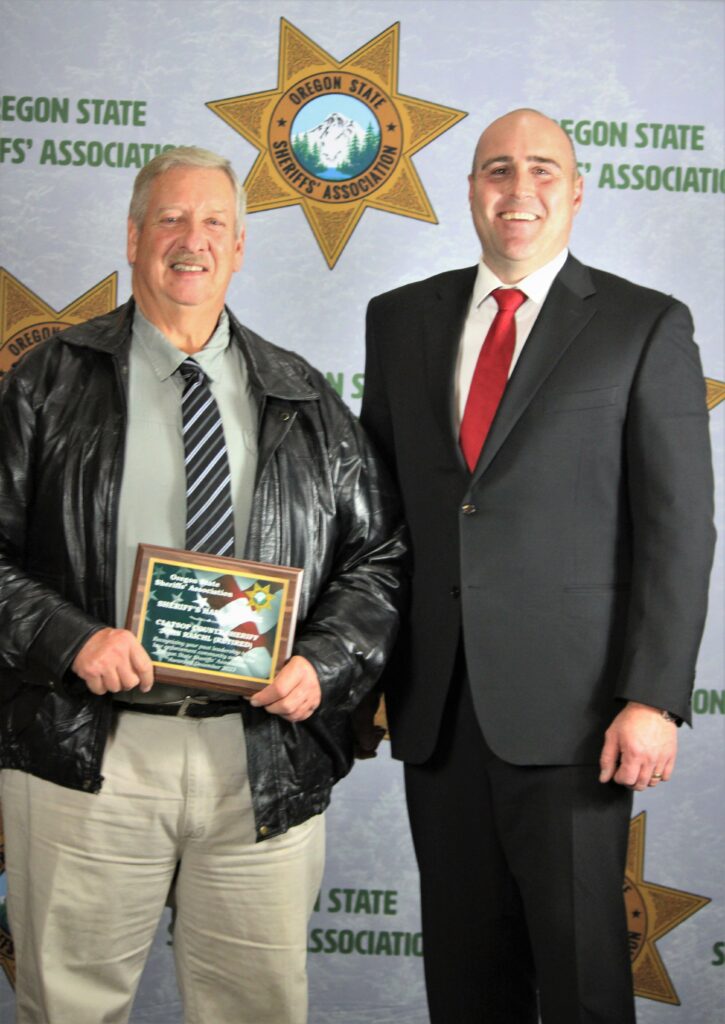 Sheriff Raichl Hall of Fame with Sheriff Phillips